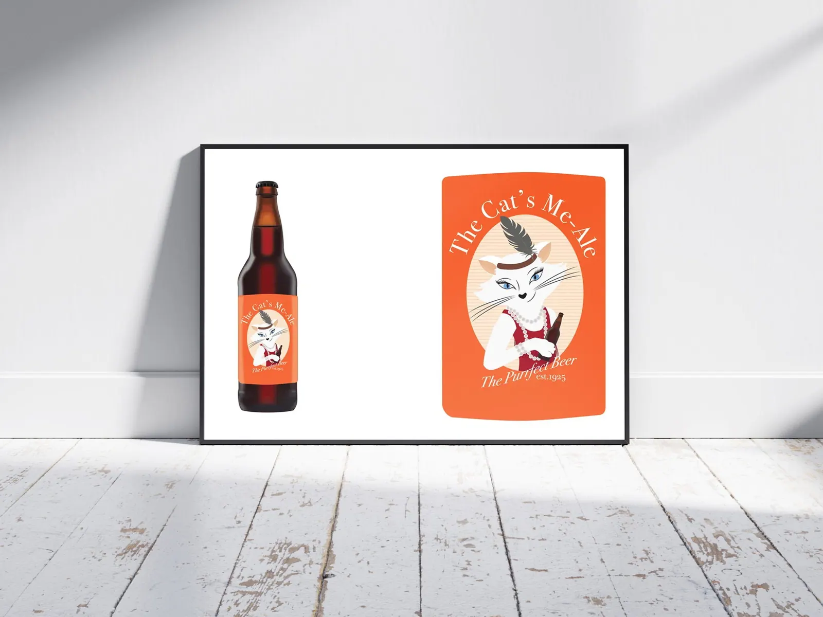 The Cat's Me-Ale — graphic design project preview