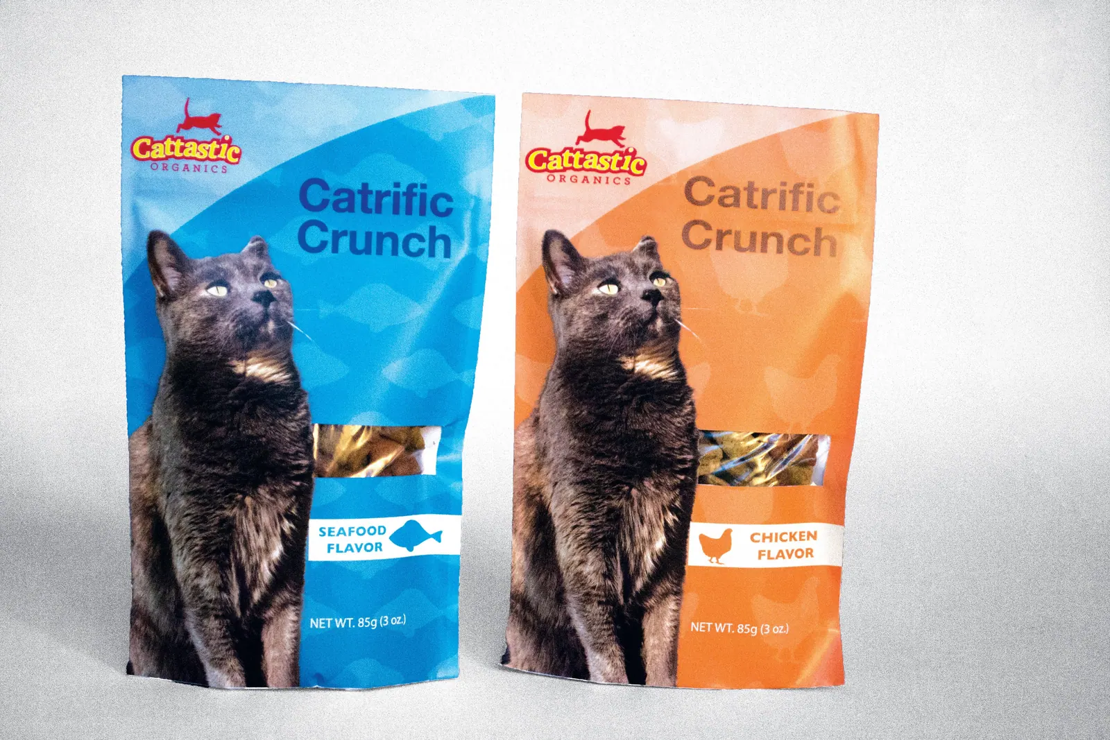 Cattastic Organics packaging range