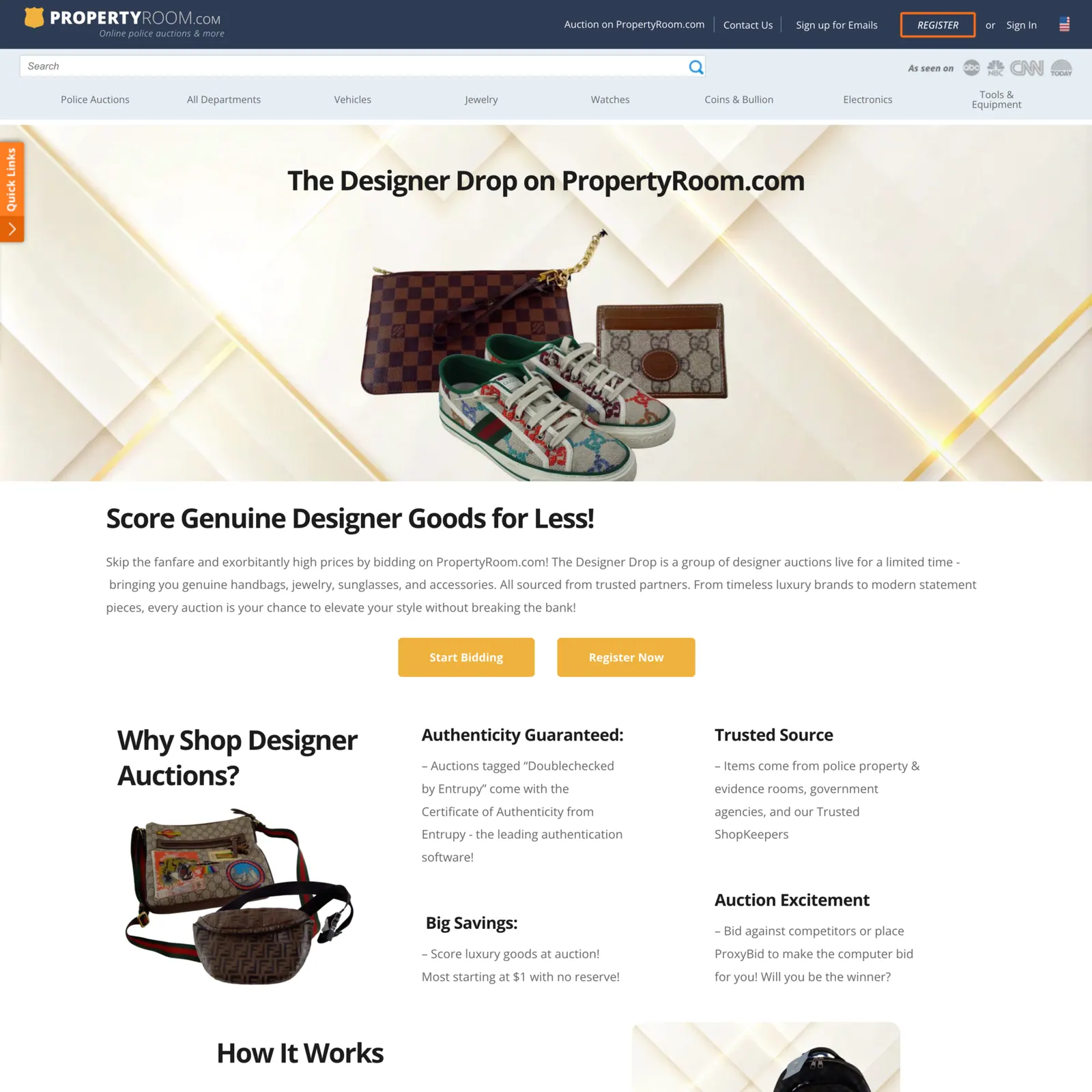 The Designer Drop — web design project preview