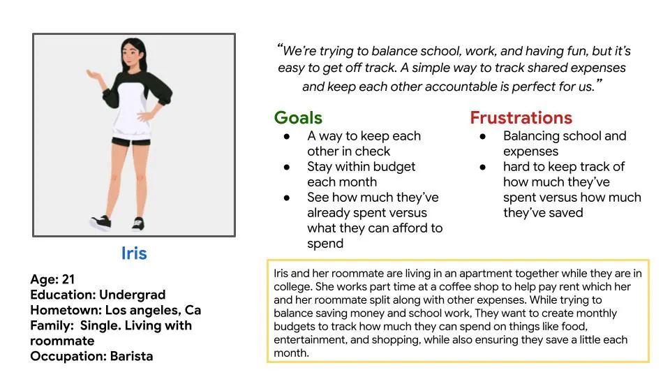 Friends & Finance persona two
