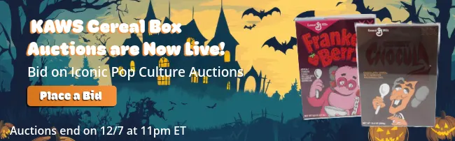 KAWS homepage banner, live phase